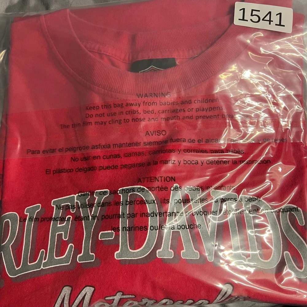 Harley Davidson 100th Anniversary Milwaukee Long Sleeve Shirt Red Mens Medium